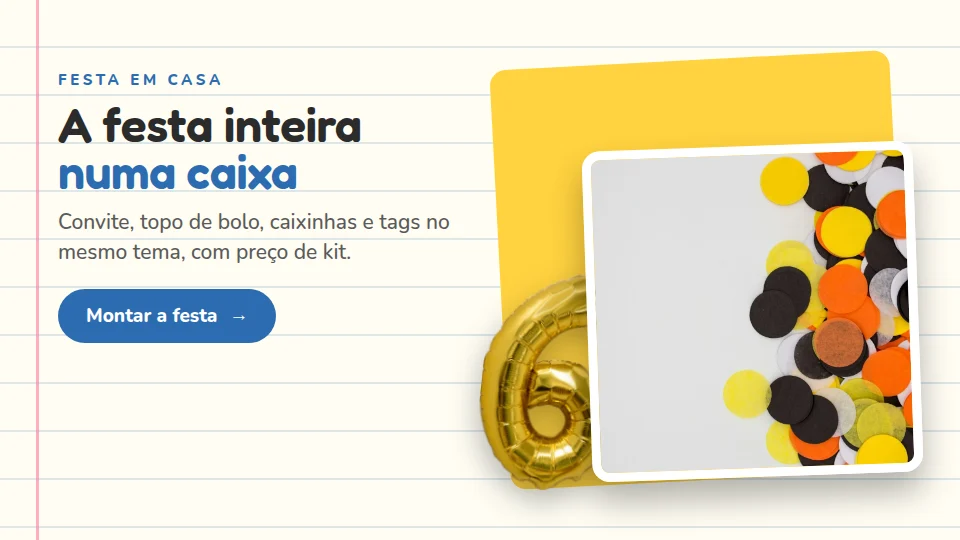 Papelaria Bem-te-vi — A festa inteira